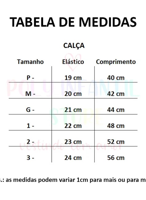 Calça de Moletom Peluciado com Cós, Bebê e Infantil Unissex,